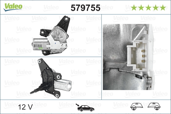 Motor stergator 579755 VALEO